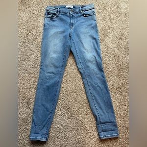 LOFT, medium wash, skinny jeans